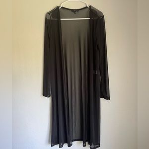 Sheer black cardigan